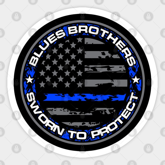 BLUES BROTHERS LEO Sticker by razrgrfx